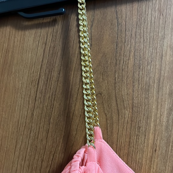 Michael Michael Kors Pleated Chain Strap Top. L - Picture 3 of 5